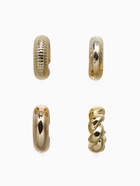 Набор серьга и каффы «Бублики» набор 4 шт., цвет золото - Фото 3