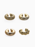 Набор серьга и каффы «Бублики» набор 4 шт., цвет золото - Фото 4