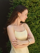 Набор серьга и каффы «Бублики» набор 4 шт., цвет золото - Фото 2