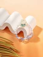 Браслет детский Выбражулька «Котик», d=6 см цветы, жемчуг, бело-голубой - Фото 1