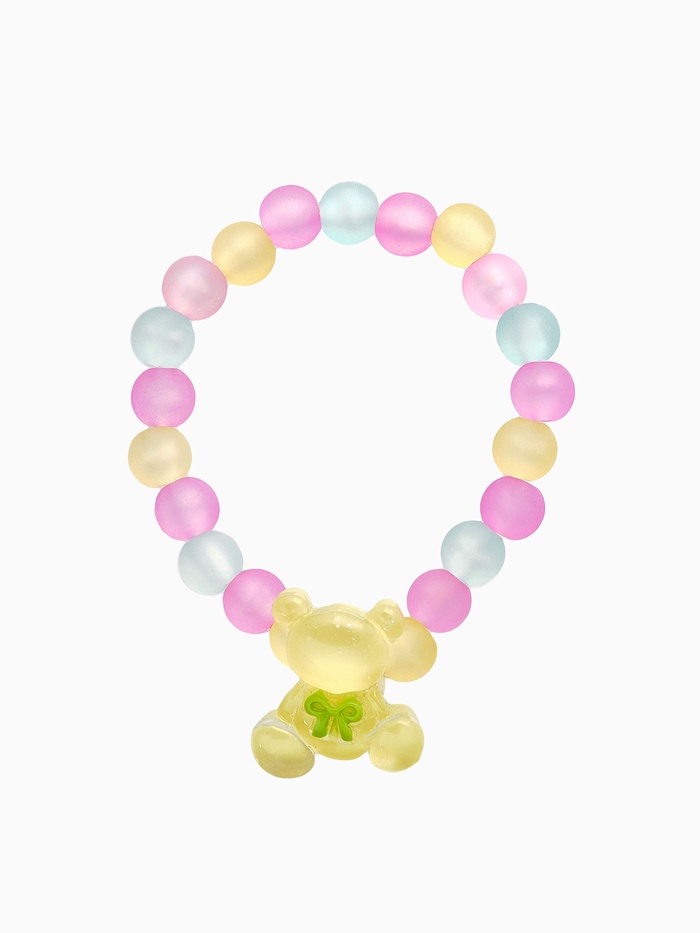 Браслет детский Выбражулька «Мишка», d=6 см бусины, разноцветный - Фото 1