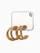 Серьги металл «Тринити» широкие, тренд, цвет золото - Фото 4