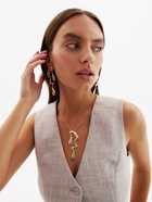 Гарнитур 2 предмета: кулон, серьги «Капли» таяние, цвет золото - Фото 11