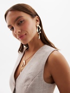 Гарнитур 2 предмета: кулон, серьги «Капли» таяние, цвет золото - Фото 10