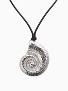 Кулон на шнурке «Ракушка», крупная, цвет серебро - Фото 4