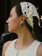 Серьги QF «Леопард», набор 3 пары, кольца, цветной в золоте - фото 47706953