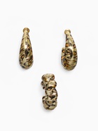 Набор серьги и каффы «Леопард» жгутик, цвет золото - фото 809052425