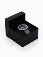 Коробочка подарочная для часов, 9×8.5×5 см, вставка чёрная, чёрная - Фото 1