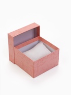 Коробочка подарочная для часов, 9×8.5×5 см, вставка белая, розовая - Фото 2