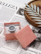 Коробочка подарочная для часов, 9×8.5×5 см, вставка белая, розовая - Фото 5