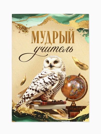 Ежедневник недатированный, А6, 64 л., мягкая обложка «Мудрому учителю»