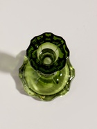 Стеклянный подсвечник на 1 свечу «Бутон на ножке», зелёный, d=2 см, 7×7×11 см - Фото 3