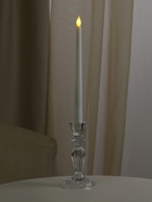 Стеклянный подсвечник на 1 свечу «Бутон на ножке», прозрачный, d=2.2 см, 8×8×15 см - Фото 2
