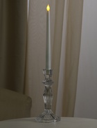 Стеклянный подсвечник на 1 свечу «Бутон на ножке», прозрачный, d=2.2 см, 10×10×20 см - Фото 2