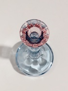 Стеклянный подсвечник на 1 свечу «Градиент. Фактура», розово-голубой, d=2.2 см, 9×9×20 см - Фото 3