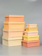 Набор прямоугольных коробок 9 в 1, «Кремовый» 26.5×17×11.5 - 11 см ×6.5×4 см - Фото 2