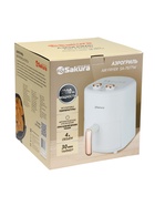 Аэрогриль Sakura SA-7677W, 4 л, 1200 Вт, механическое управление, таймер, от 80 до 200º С, бежевый - Фото 14