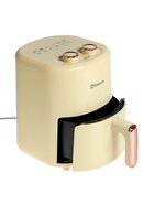 Аэрогриль Sakura SA-7677W, 4 л, 1200 Вт, механическое управление, таймер, от 80 до 200º С, бежевый - Фото 5