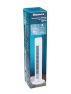 Вентилятор Sakura SA-19W, колонный, напольный, 45 Вт, 80 см, 3 режима, механический, белый - Фото 7