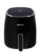 Аэрогриль Sakura SA-7684BK, 5 л, 1500 Вт, 8 программ, сенсорное управление, таймер, чёрный - Фото 1