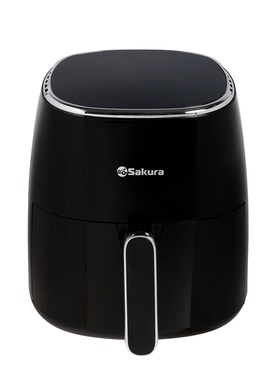 Аэрогриль Sakura SA-7684BK, 5 л, 1500 Вт, 8 программ, сенсорное управление, таймер, черный 10901432