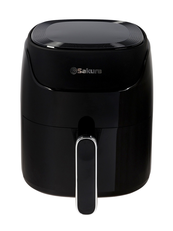 Аэрогриль Sakura SA-7685BK, 4 л, 1400 Вт, 8 программ, сенсорное управление, таймер, чёрный - Фото 1