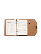 Ежедневник-органайзер, С6, 80 листов, обложка из искусственной кожи, бежевый - Фото 11