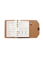 Ежедневник-органайзер, С6, 80 листов, обложка из искусственной кожи, бежевый - Фото 12