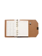 Ежедневник-органайзер, С6, 80 листов, обложка из искусственной кожи, бежевый - Фото 13