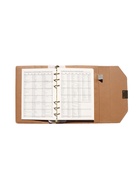 Ежедневник-органайзер, С6, 80 листов, обложка из искусственной кожи, бежевый - Фото 10