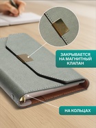 Ежедневник-органайзер, С6, 80 листов, обложка из искусственной кожи, зелёный - Фото 2