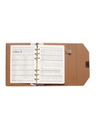 Ежедневник-органайзер, С6, 80 листов, обложка из искусственной кожи, серый - Фото 11