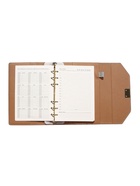 Ежедневник-органайзер, С6, 80 листов, обложка из искусственной кожи, серый - Фото 13