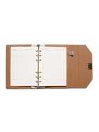 Ежедневник-органайзер, С6, 80 листов, обложка из искусственной кожи, серый - Фото 14