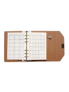 Ежедневник-органайзер, С6, 80 листов, обложка из искусственной кожи, серый - Фото 10