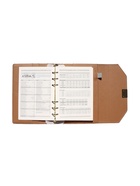 Ежедневник-органайзер, С6, 80 листов, обложка из искусственной кожи, чёрный - Фото 11