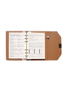 Ежедневник-органайзер, С6, 80 листов, обложка из искусственной кожи, чёрный - Фото 12