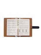 Ежедневник-органайзер, С6, 80 листов, обложка из искусственной кожи, синий - Фото 13