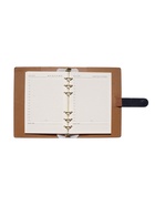 Ежедневник-органайзер, С6, 80 листов, обложка из искусственной кожи, синий - Фото 15