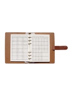 Ежедневник-органайзер, С6, 80 листов, обложка из искусственной кожи, коричневый - Фото 11