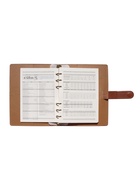 Ежедневник-органайзер, С6, 80 листов, обложка из искусственной кожи, коричневый - Фото 12