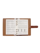 Ежедневник-органайзер, С6, 80 листов, обложка из искусственной кожи, коричневый - Фото 13