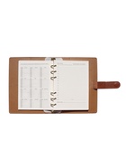 Ежедневник-органайзер, С6, 80 листов, обложка из искусственной кожи, коричневый - Фото 12