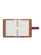 Ежедневник-органайзер, С6, 80 листов, обложка из искусственной кожи, коричневый - Фото 15