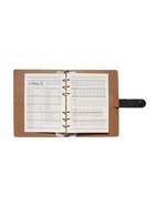 Ежедневник-органайзер, С6, 80 листов, с ручкой, обложка из искусственной кожи, чёрный - Фото 12