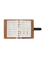 Ежедневник-органайзер, С6, 80 листов, с ручкой, обложка из искусственной кожи, чёрный - Фото 13