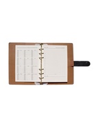 Ежедневник-органайзер, С6, 80 листов, с ручкой, обложка из искусственной кожи, чёрный - Фото 14