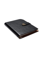 Ежедневник-органайзер, С6, 80 листов, с ручкой, обложка из искусственной кожи, чёрный - Фото 6