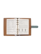 Ежедневник-органайзер, С6, 80 листов, обложка из искусственной кожи, зелёный - Фото 13