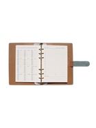 Ежедневник-органайзер, С6, 80 листов, обложка из искусственной кожи, зелёный - Фото 12